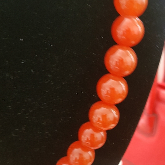 Real Red Carnelian Choker - Picture 2 of 5